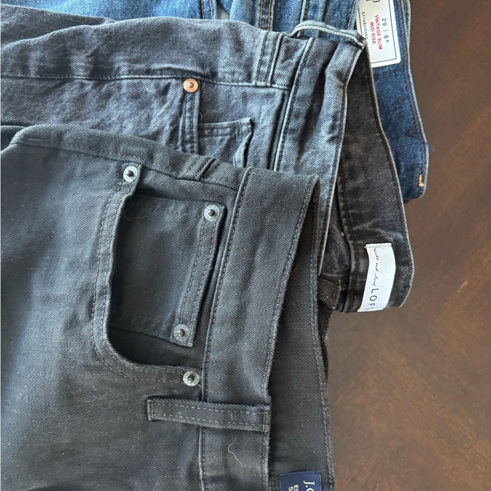 Set of 3 women's size 29 jeans (gap, loft, JCrew factory)